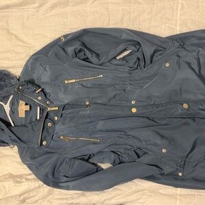 Michael Kors Navy Jacket with Gold Zipper